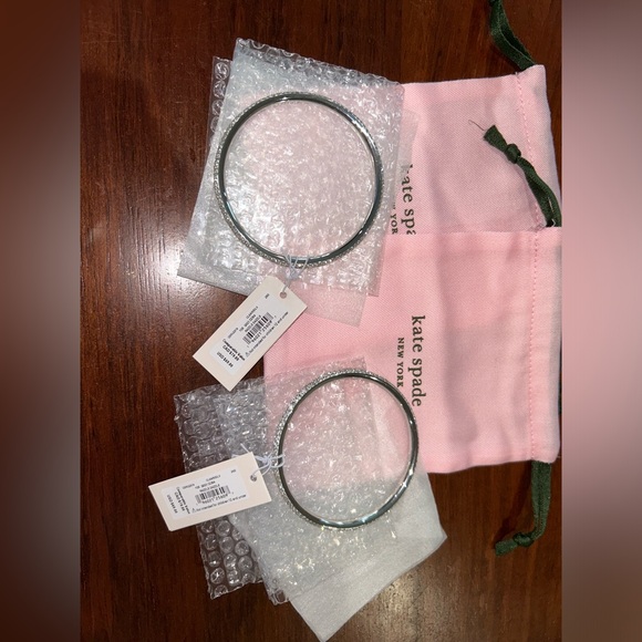Two Kate Spade Silver Color Crystal Bracelets. - Picture 2 of 5